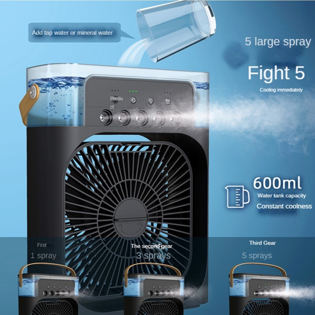 Taşınabilir Vantilatör Su Soğutmalı Masaüstü Usb Fan Air Cooler